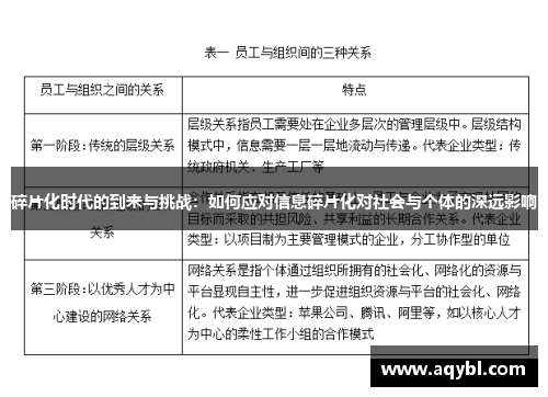 碎片化时代的到来与挑战:如何应对信息碎片化对社会与个体的深远影响